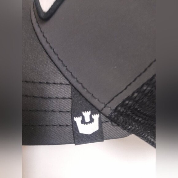 Goorin Bros Black Trucker Hat with Queen Bee Patch - Picture 8 of 10